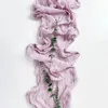 Bordslöpare 6st Semi-Sheer Gace Wedding Table Runner Purple Cheesecloth Table Seting Dining Party Christmas Bankets Arches Cake Decor 231019