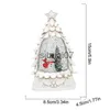 Dekoracje świąteczne Kreatywne choinki Wstrzyknięcia woda LED Carzy Ornament Lekki wiatrowej do dekoracji domowej Nocne oświetlenie x1020