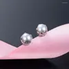 Boucles d'oreilles pendantes en argent sterling 925 avec perles d'eau douce véritables colorées pour cadeau