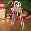 Decorazioni natalizie 2024 Babbo Natale Salita elettrica Scala Albero Ornamento Decorazione per interni ed esterni Anno Regali per bambini 231019