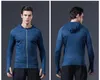 Set da corsa Tuta sportiva riflettente Uomo Set da corsa Jogging Basket Intimo Collant Abbigliamento sportivo Palestra Fitness Tuta Abbigliamento da allenamento 231019