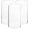 Candle Holders Windproof Lampshade Transparent Holder Glass Clear Covers Pillar Candles Bulk