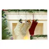 Christmas Decorations Wholesale Personalized Knit Stocking Items Blank Solid Stockings Holiday Stocks Family 46Cm Drop Delivery Home Dhdlj