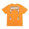 Kapalı Tasarımcı Cross Marka Tshirt Yapıştırıcı Şeritler Kısa Kollu Tişörtlü Erkek Tişört Tişört T-Shirt Sıradan Kadınlar X Baskı Yaz Tops Eu 245y