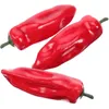 Dekorative Blumen 3 Stück künstliche Paprika Simulation Chili gefälschtes Gemüse Modell Po Requisiten