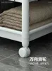 Hooks Multi-layer Kitchen Storage Vegetable Basket Bathroom Toilet Washing Machine Rack Floor-to-ceiling Snack Trolley