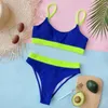 Maillots de bain pour femmes Maillot de bain taille haute Femmes Push Up Bikini Patchwork Ensemble 4 couleurs Beachwear Sexy Maillot de bain grande taille