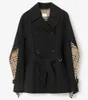 Mulher trench coat designer jaquetas longas inverno windbreak casacos clássico listrado jaqueta à prova de vento outerwear roupas femininas S-L 23fw