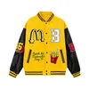 Modestil Street Design Sense French Fries Letter Jacket Men and Women's Ins Trendy Baseball Suit Par