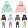 Spindelhoodies sp5der ung thug 555555 ängel pullover rosa röda hoodie hoodys byxor män sp5ders tryck tröjor hög kvalitet