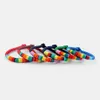 Tennis 10 pezzi lotto braccialetto Gry multicolore cordoncino di seta Rasta spago FriendShip236D