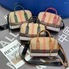 Shoulder Canvas Cowhide Plaid Bag Crossbody For Women Purses And Handbags Luxury
