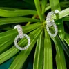 Dangle Earrings Natural 0.5 Carat Diamond Real AU750 18K Rose Gold Drop For Women Classic Engagement Jewelry