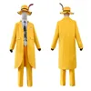 Le masque de film Jim Carrey Cosplay Costume Unisexe Unisex Yellow Uniform Tenues