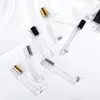 Bottiglia di profumo 10pcs/lotto da 10 ml di vetro trasparente flacone spray per flacconi velias velias vela portatili mini profumo atomizzatore gust d'argento oro 231020