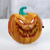 1pc Men's Halloween Pumpkin Ghost Head Horror Mask, Cold Light Special Mask PVC Funny Festival Mask