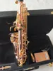 Ny specialanpassad musikalisk sopransaxofon krökt musikinstrument SC-992 Fosforpläterad kopparprofessionell krökt sopran sax