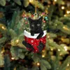 Julekorationer Cartoon Cute Cat Hanging Decorations 2023 Christmas Ornaments Gift Christmas Tree Hanging Pendant Xmas Party Supplies Navidad X1020