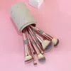 Makeup Tools Luxury Rose Gold Bling Rhinestone Makeup Brushes 10/12/14 PCS Glitter Diamond Vegan Makeup Brush Set With Rhinestone 231020