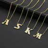 Hanger Kettingen Oud Engels Iced Out Alfabet Sieraden Pave Zirkoon Brief Initial Ketting Voor Vrouwen A-Z Hoofdstad Gepersonaliseerde Naam