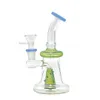 Dome Perc Bong di vetro spesso Narghilè Filtro ruota Olio di vetro inebriante Dab Rigs 14Bong con giunto femmina Gabbia per uccelli Percolatore Paraspruzzi Tubi dell'acqua Con ciotola Processo di bolla