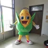 Halloween Lovely Corn Mascot Costume Högkvalitativ anpassning av tecknad mat plysch anime tema karaktär vuxen storlek jul karneval256b