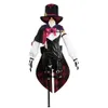 Genshin Impact Cosplay Costume Wig Fontaine Lyney Leather Uniform Hat Dress Short Hair Skirt Glove Outfit Tail MagicianCosplay