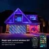 Decorazioni natalizie Smart LED Tenda Luce della stringa Bluetooth APP Controllo Colore Fata Musica fai da te Ritmo Decorazioni per le vacanze di nozze 231019