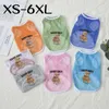 Ubrania dla psów xs-6xl kreskówki kamizelki kamizelki Teddy Chihuahua oddychająca puppy siatka T-shirt na wentylację dla kota letnie ubrania dla zwierząt Yorkshire