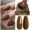 Vernis à ongles LILYCUTE Gel brun foncé automne hiver chocolat vin rouge Caramel couleur série pour manucure ongles Art vernis 231020