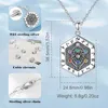 Eudora 925 argent Sterling Viking Runes géométrie collier pour femmes homme Yggdrasil arbre de vie amulette pendentif Vintage bijoux 231020