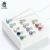 Orsa Jewels 925 Sterling Silver Women Nglaces 12 Month Month Luckystone CZ Zircon Netlace for Girls SN118219R