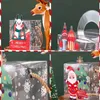 Geschenkpapier 24 Stück Frohe Weihnachten Geschenkbox Transparente Apfelsüßigkeitsverpackungsboxen Kinderjahrsgeschenk Weihnachtspartydekorationen Navidad 231020