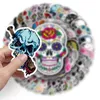 50 pcs skull personality graffiti creative stickers PVC scooter trend waterproof decoration