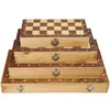 Chess Games Wooden Set Folding Magnetic Large Board With 34 Pieces Interior For Storage Portable Travel Game Kid 231020