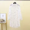 Frauen Jacken Sommer Koreanische Mode Lose Dünne Lange-sleeve Strickjacke Anti-uv Atmungsaktive Chiffon Sonnencreme Shirt Frauen J333