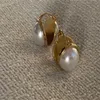 Boucles d'oreilles en argent Sterling 925 véritable avec perles d'eau douce naturelles, bijoux tendance, cadeaux de fiançailles et de mariage