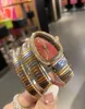 Wristwatches Snake Shaped Baoge Home Style Retro Diamond Set Fashion Versatile Quartz Women's Watch