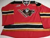 Custom WHL Bret Hart 84 Calgary Hitmen Vintage Hockey Jersey Rouge Noir Personnalisé n'importe quel nom de numéro CCM Broderie Maillots cousus