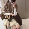 Bee designer scarf winter cashmere scarves for women cold weather wind proof echarpe luxe keep warm luxury scarfs long tassels casual fa02