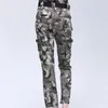 Utomhusbyxor märke Slim Straight Women Army Camouflage Styles Byxor Casual Military For Female Fashion Pockets last