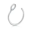Women Lip Ring Piercing Fake Stainless Steel Nose Rings Septum Piercing Clip on Mouth Non Piercing Punk Cuff Hoop Earring