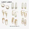 Stud Lost Lady Fashion Crystal Hoop örhängen för kvinnor Novelty Small Eloy Tassel Pin Earrings Party Jewelry Accessories Gifts 231019