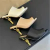 Botteg Venetas High Heels Ladies Chaussures de soirée Sandales de qualité supérieure Sandales Femmes de haute qualité Chaussures de luxe High Talons Fine Talons Slippers Sweppers en peau de mouton Larg