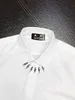 Collar Rayo Camisas de vestir para hombre Estampado de algodón Camisas de manga larga Masculina Casual Slim Fit Camisa de negocios para hombre 191035
