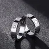 Neue Damen Ring Designer Rose Gold Edelstahl Luxus Kristall Schmuck Liebe Männer Engagement Ring Geschenk Verlobung Gürtel Box Wholes312P