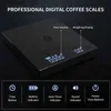 Bathroom Kitchen Scales TIMEMORE Basic Plus Black Mirror Pour Over Coffee and Espresso Scale Basic+ Electronic Scale Auto Timer Kitchen scale 0.1g / 2kg Q231020