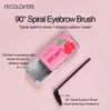 Eyebrow Enhancers PECOLOVERS Styling Gel Brows Wax Sculpt Soap Waterproof LongLasting 3D Feathery Wild Brow Makeup 231020