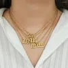 Hanger Kettingen Roestvrij Staal Geluksgetal Vrouwen Sieraden Minimalistisch 18K Vergulde O-ketting 2023 Cadeau