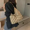 Shoulder Bags Summer Weave Straw Tote Bag 2023 New In Travel Big Beach Bags Handmade Lady High-capacity Handbagqwertyui879